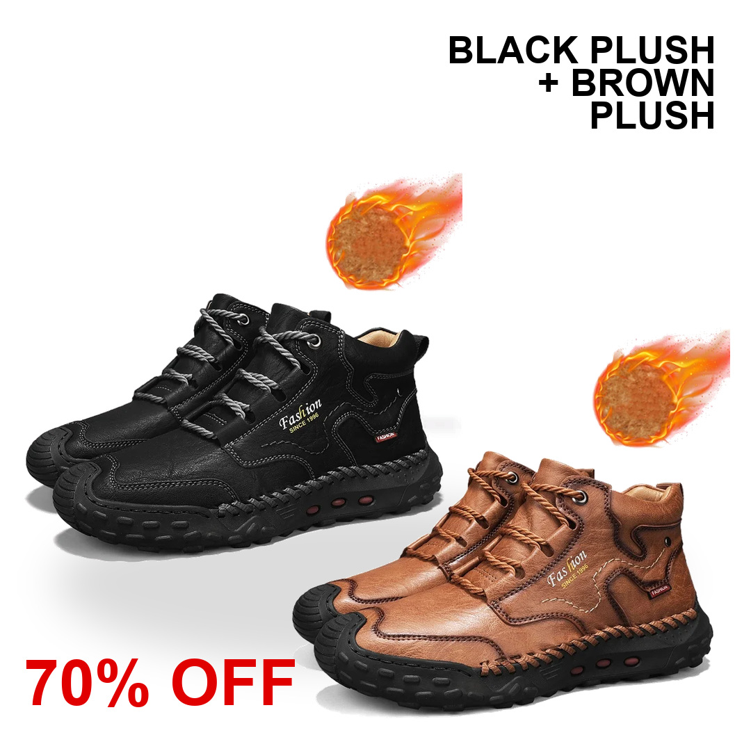Black Plush + Brown Plush two-pair bundle, 70% OFF