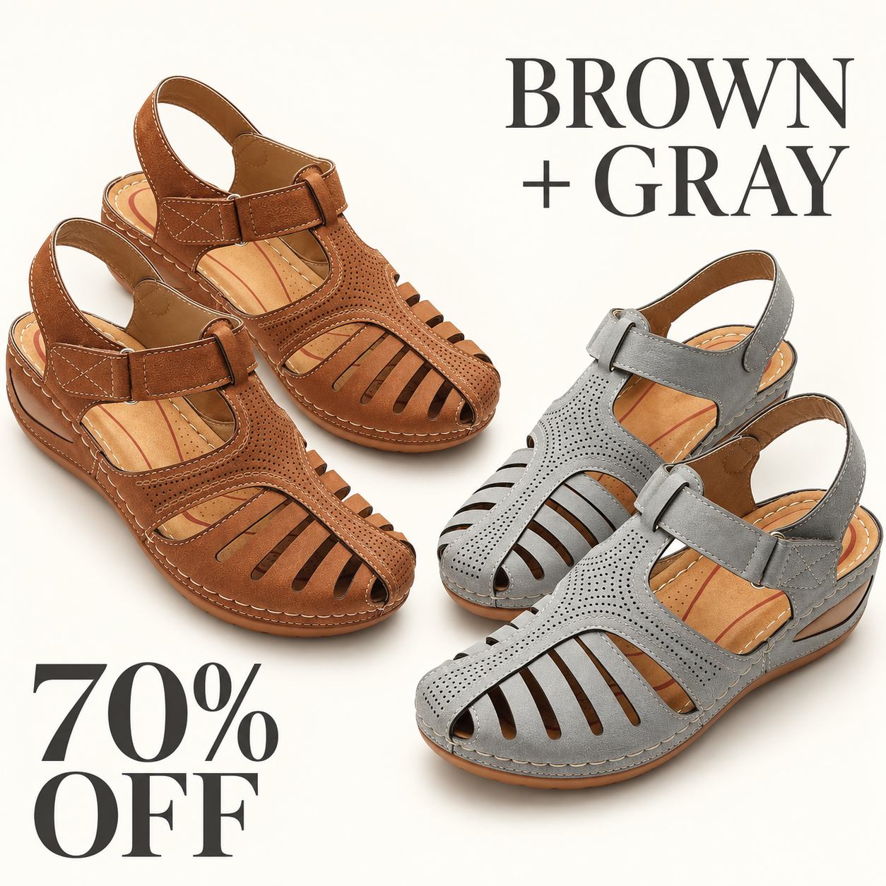 Brown and Gray two-pair bundle, 70% off
