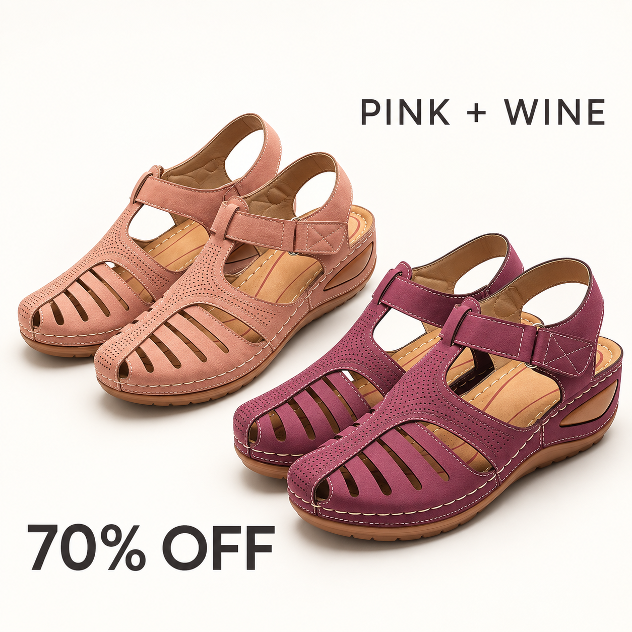Pink and Wine two-pair bundle, 70% off