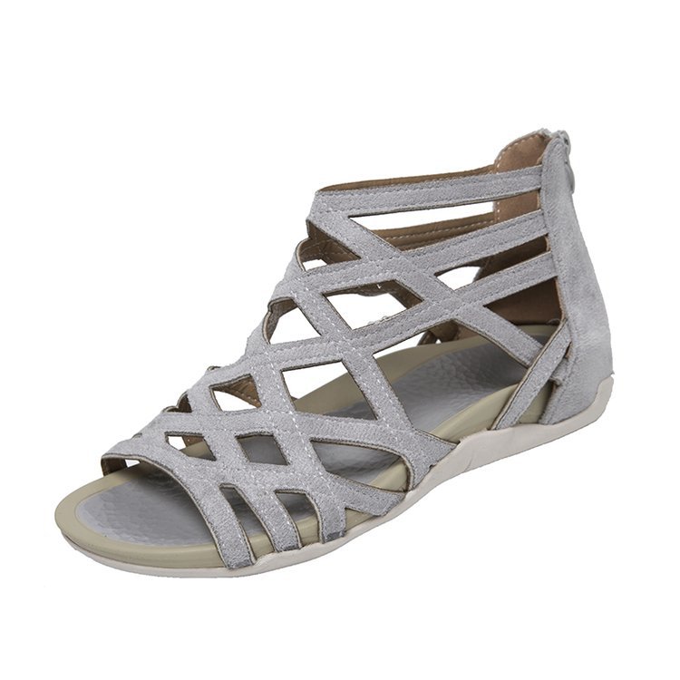Grey gladiator sandal - authentic side detail