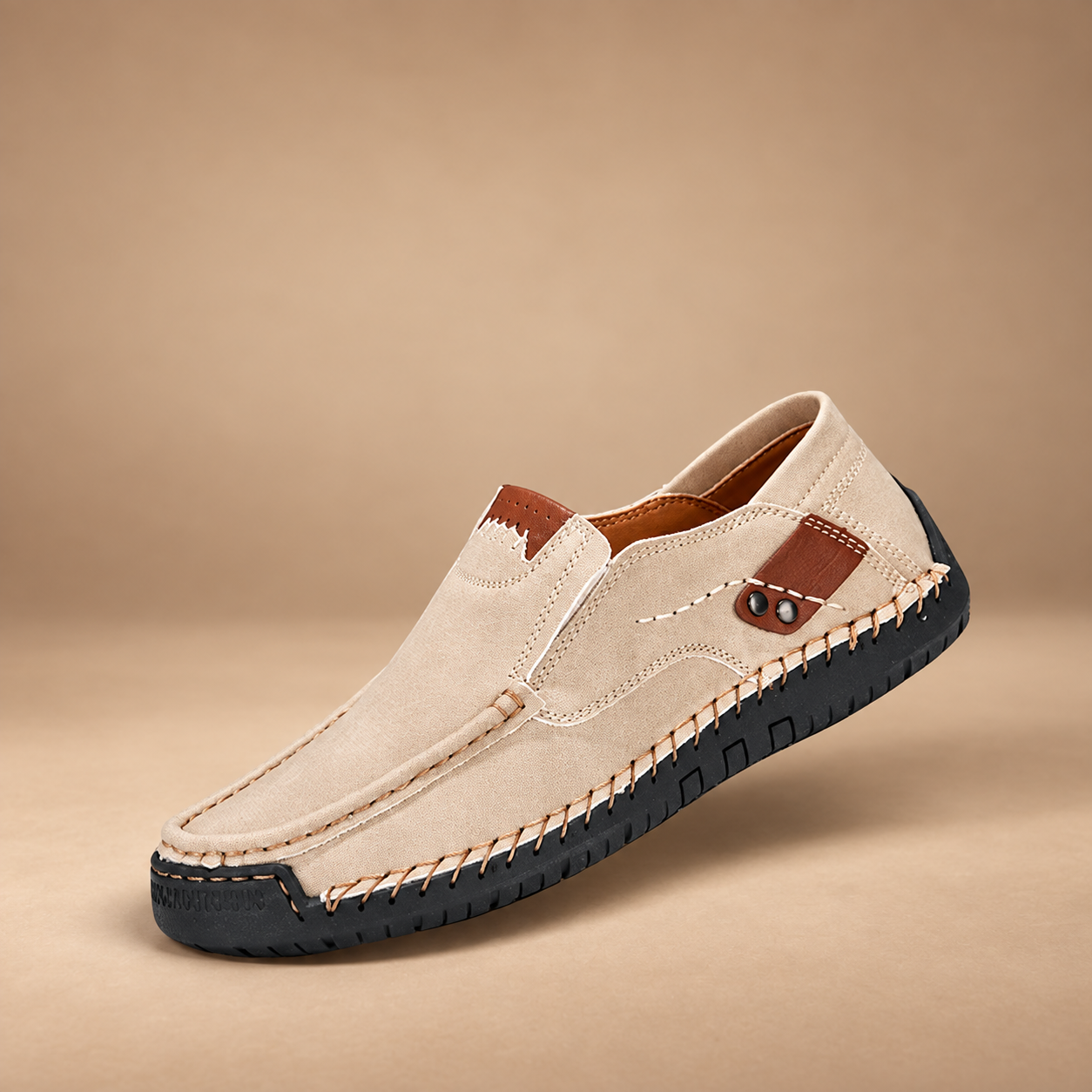 Apricot slip-on loafer