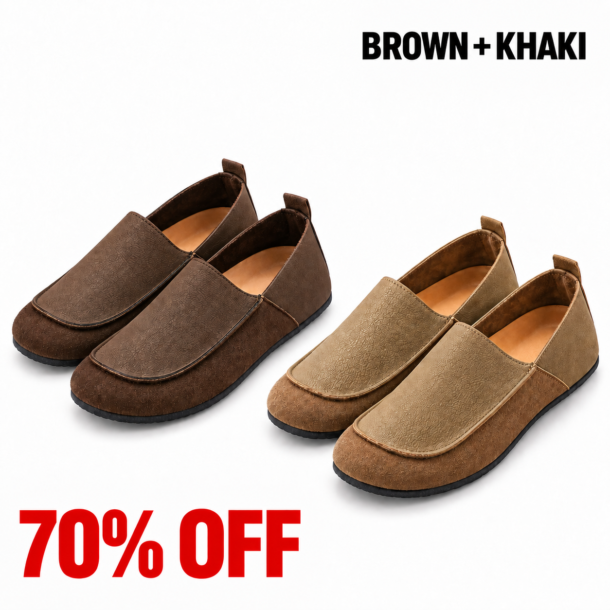 Two-pair bundle Brown and Khaki, 70% off