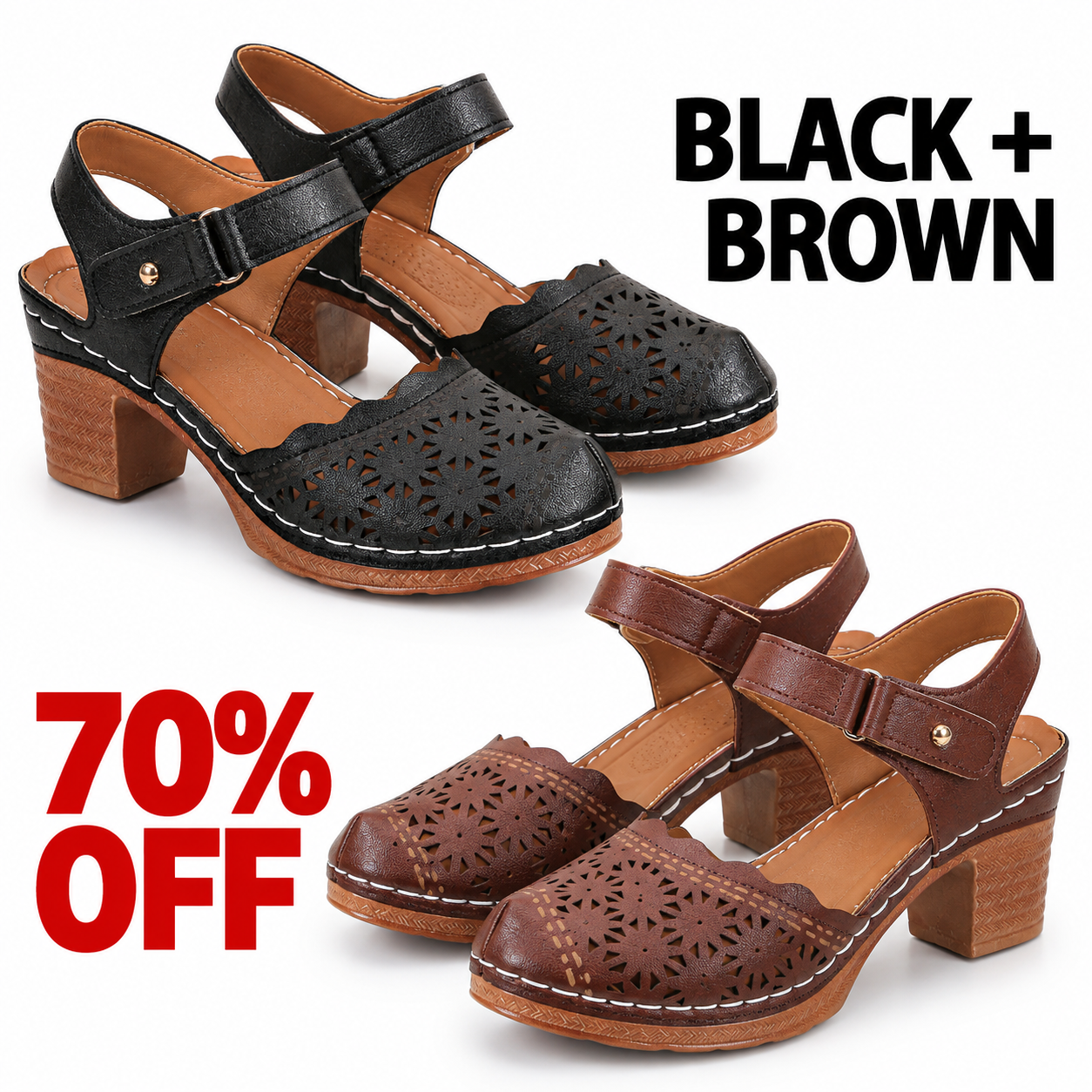 Black and Brown two-pair bundle, 70% off