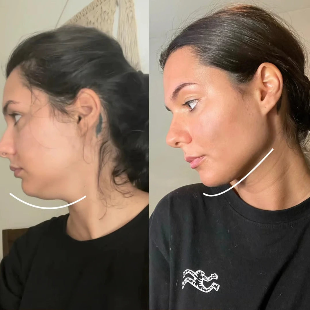 Facial contour brush routine