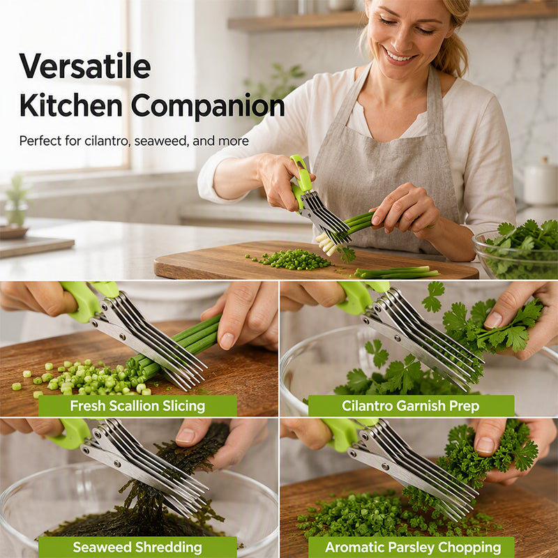 🌿 Multi-Blade Herb Scissors | Quick Kitchen Prep product image 8