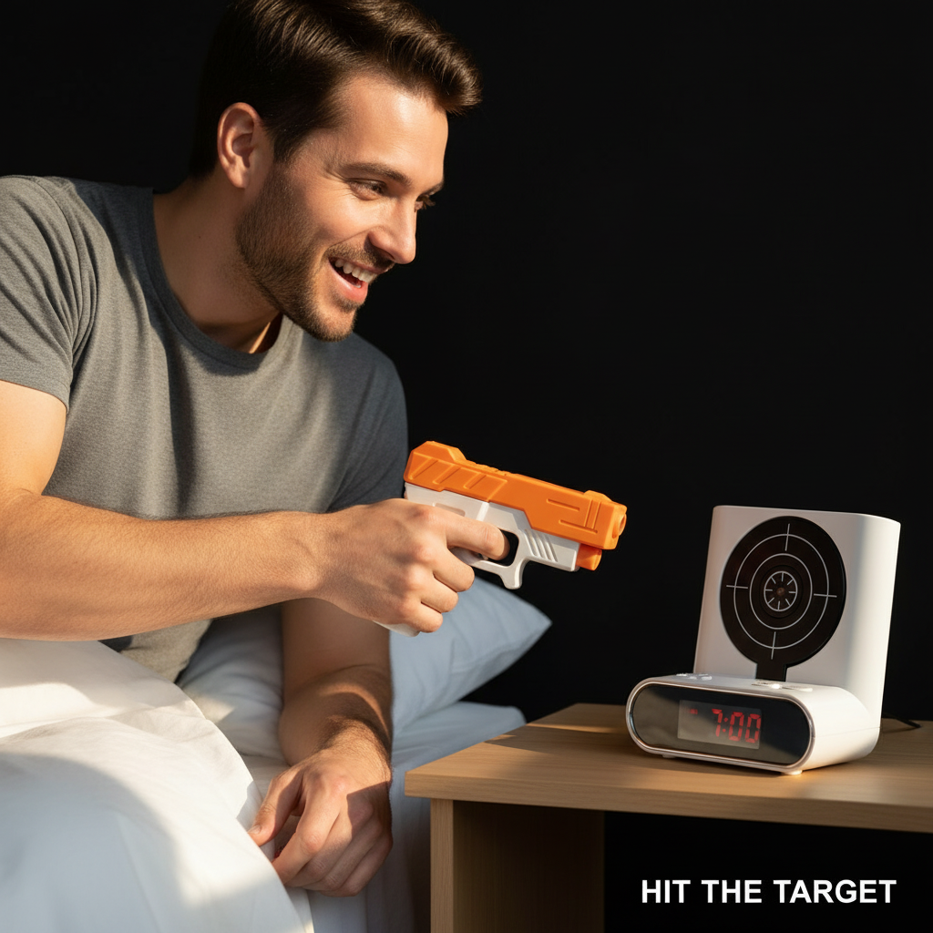 Shooting Alarm Clock