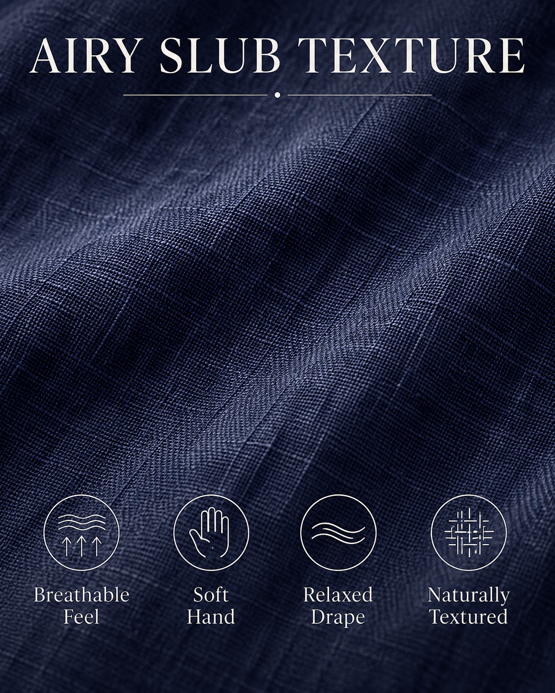 Hayes airy slub texture benefits