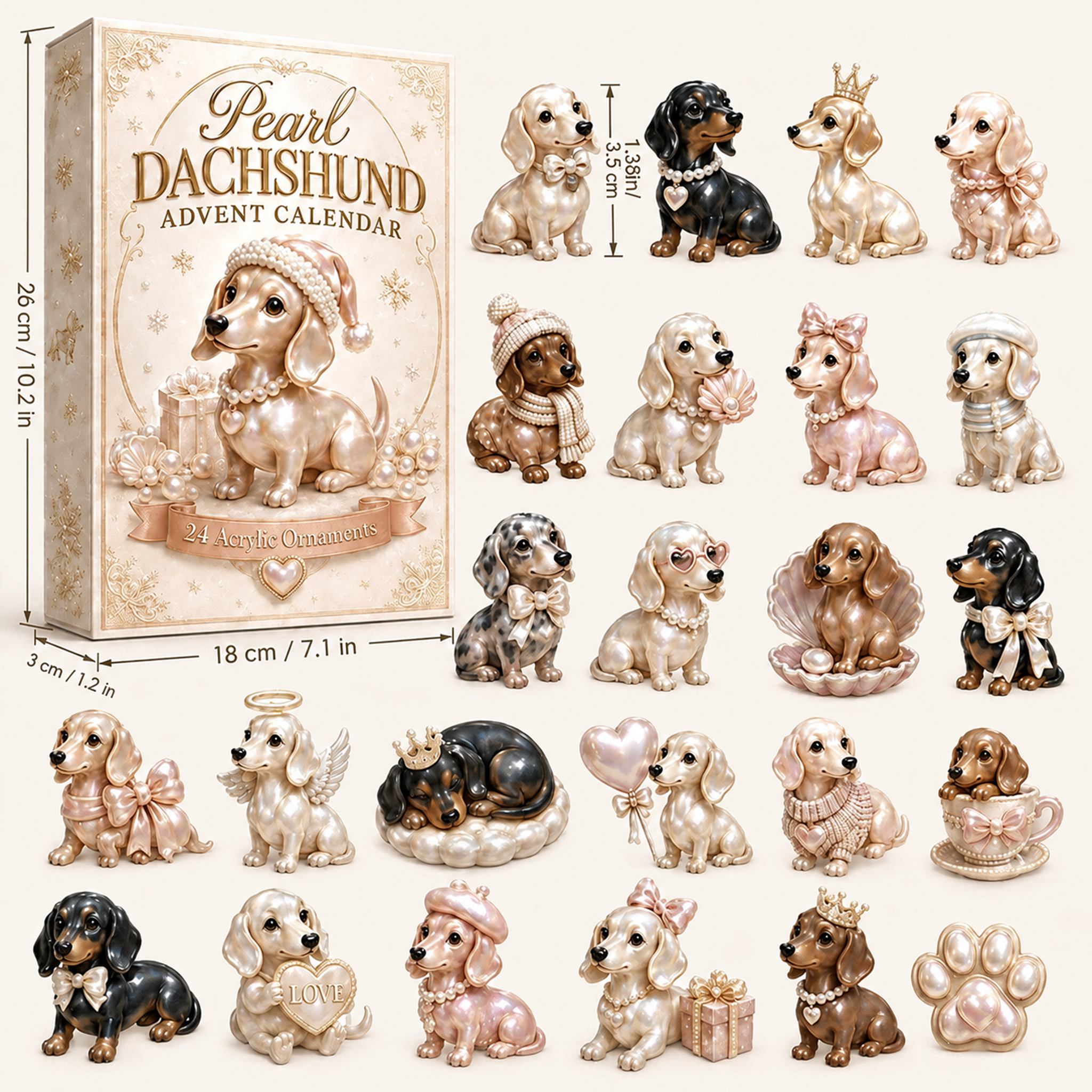 Dachshund Christmas Advent Calendar – 24 Days of Collectible Surprises