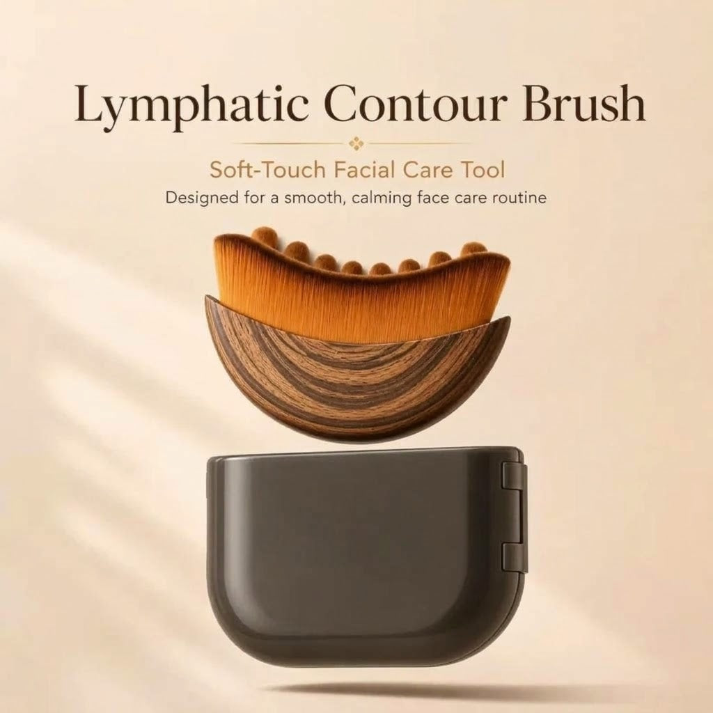 Lymphatic contour face brush