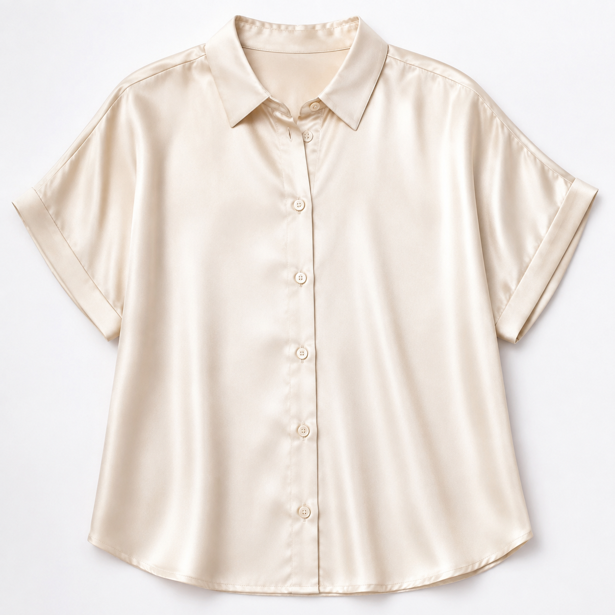 Satin blouse detail-cuff