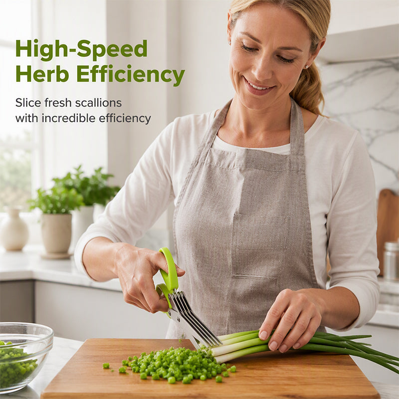🌿 Multi-Blade Herb Scissors | Quick Kitchen Prep detail image 4
