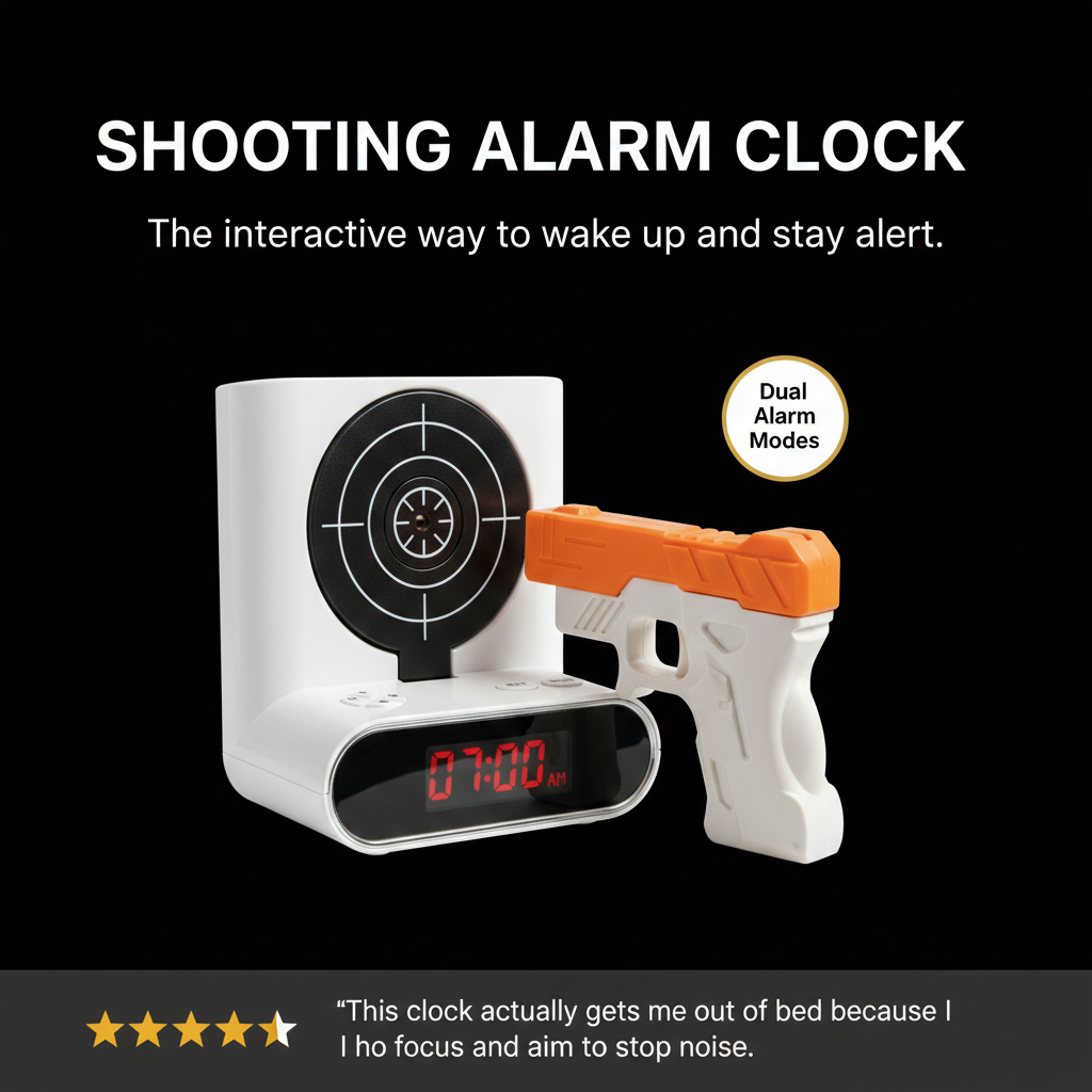 Shooting Alarm Clock