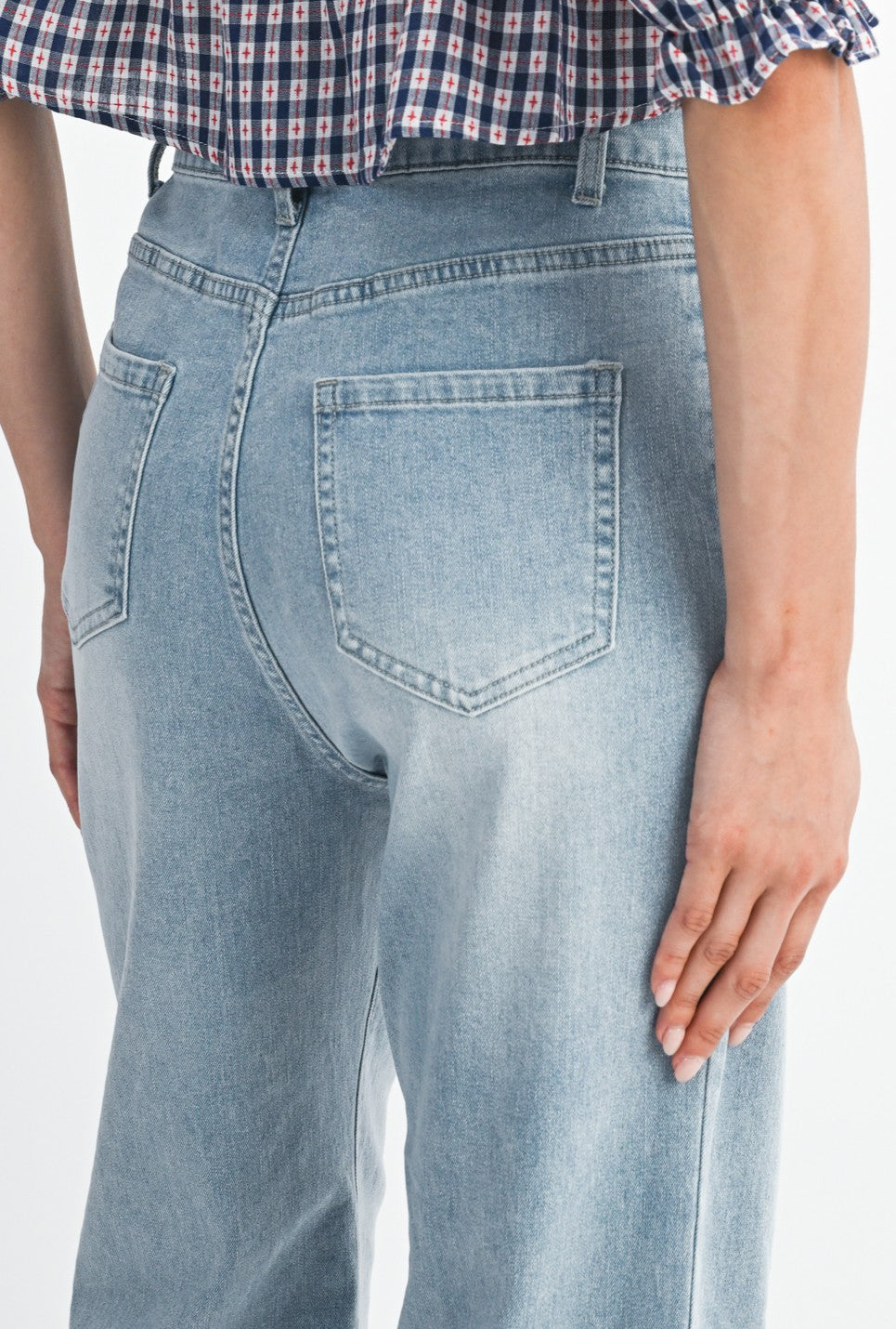 Wide Leg Jean with Released Hem FINAL SALE
