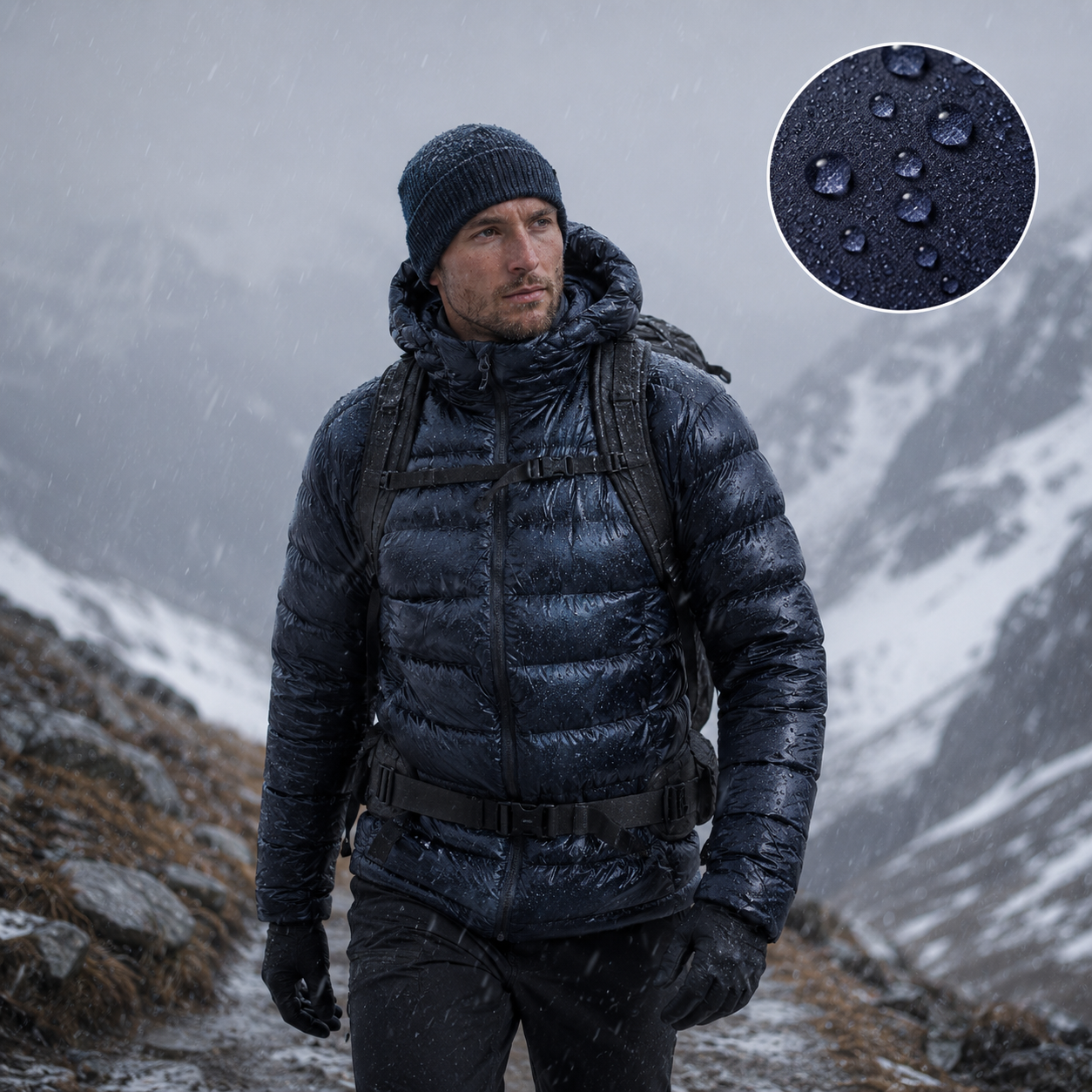 Weather protection in rain and wet snow