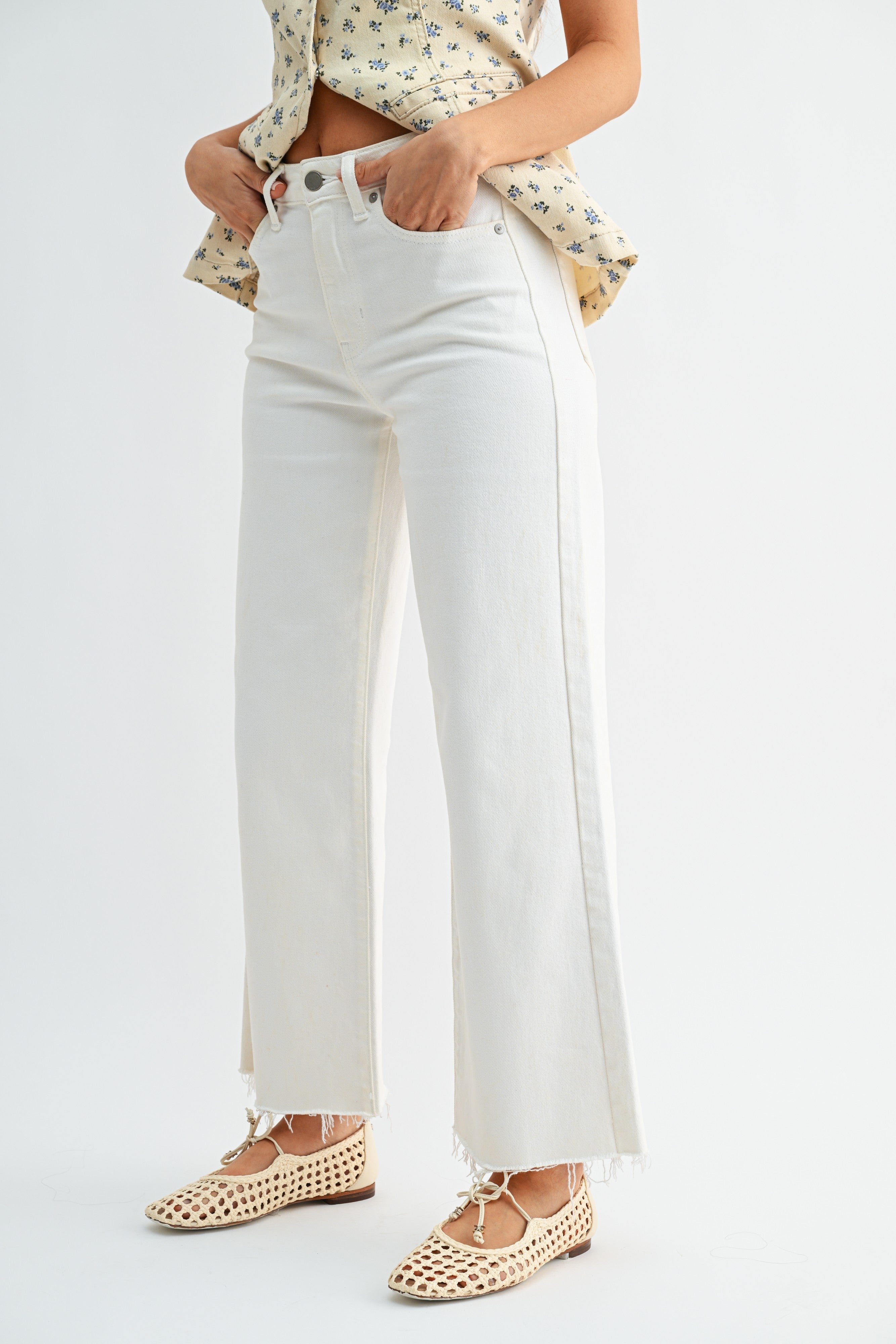 Elizabeth Slim Wide Leg Jean