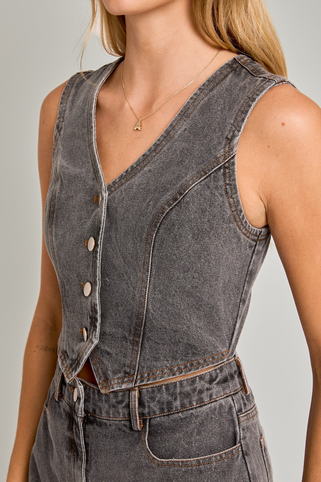 Westside Vest and Short Romper FINAL SALE