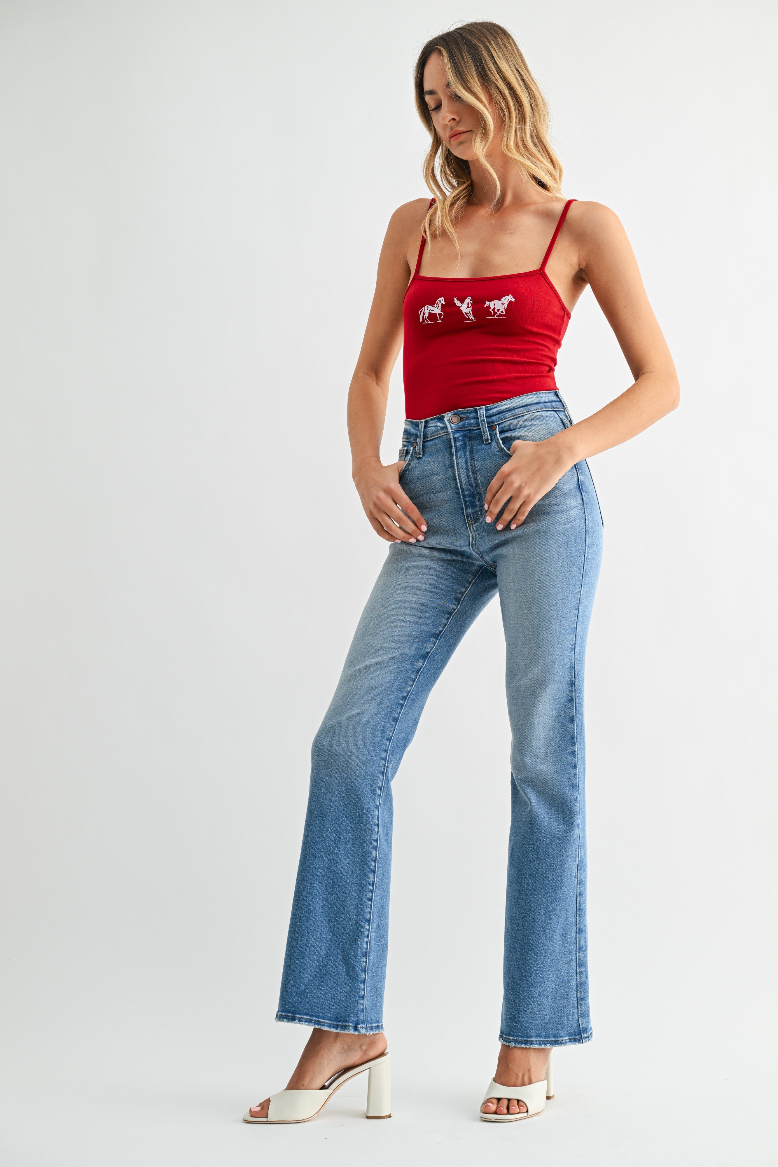 Kelsey Vintage Relaxed Slight Flare