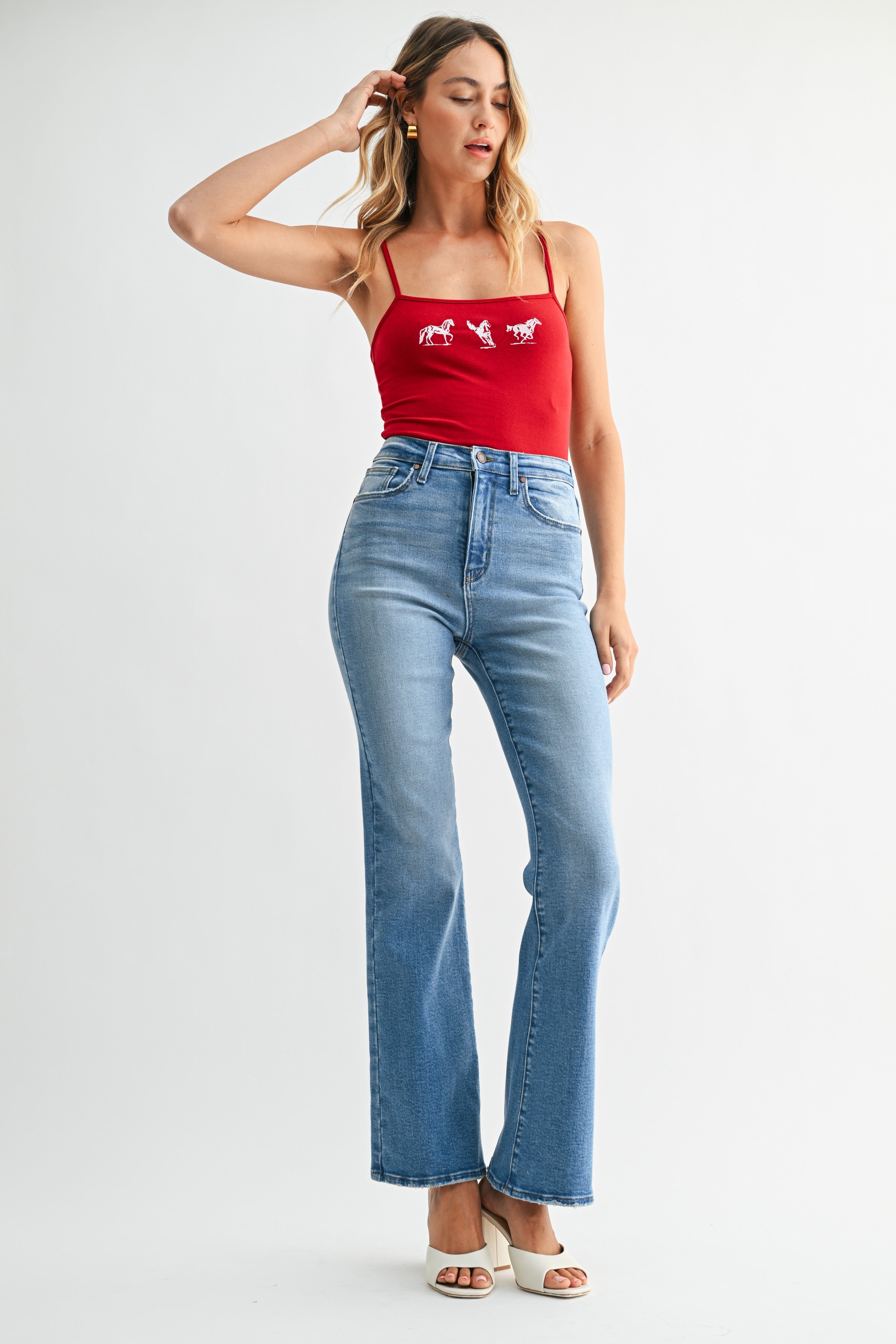 Kelsey Vintage Relaxed Slight Flare