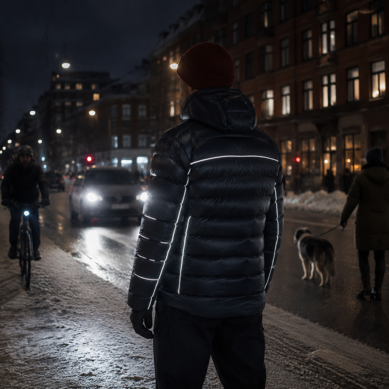 360-degree reflective low-light visibility