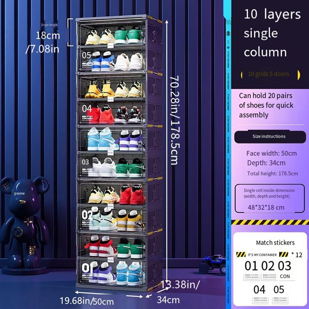 🥾Black Portable Shoe Dust-Free Organizer💖