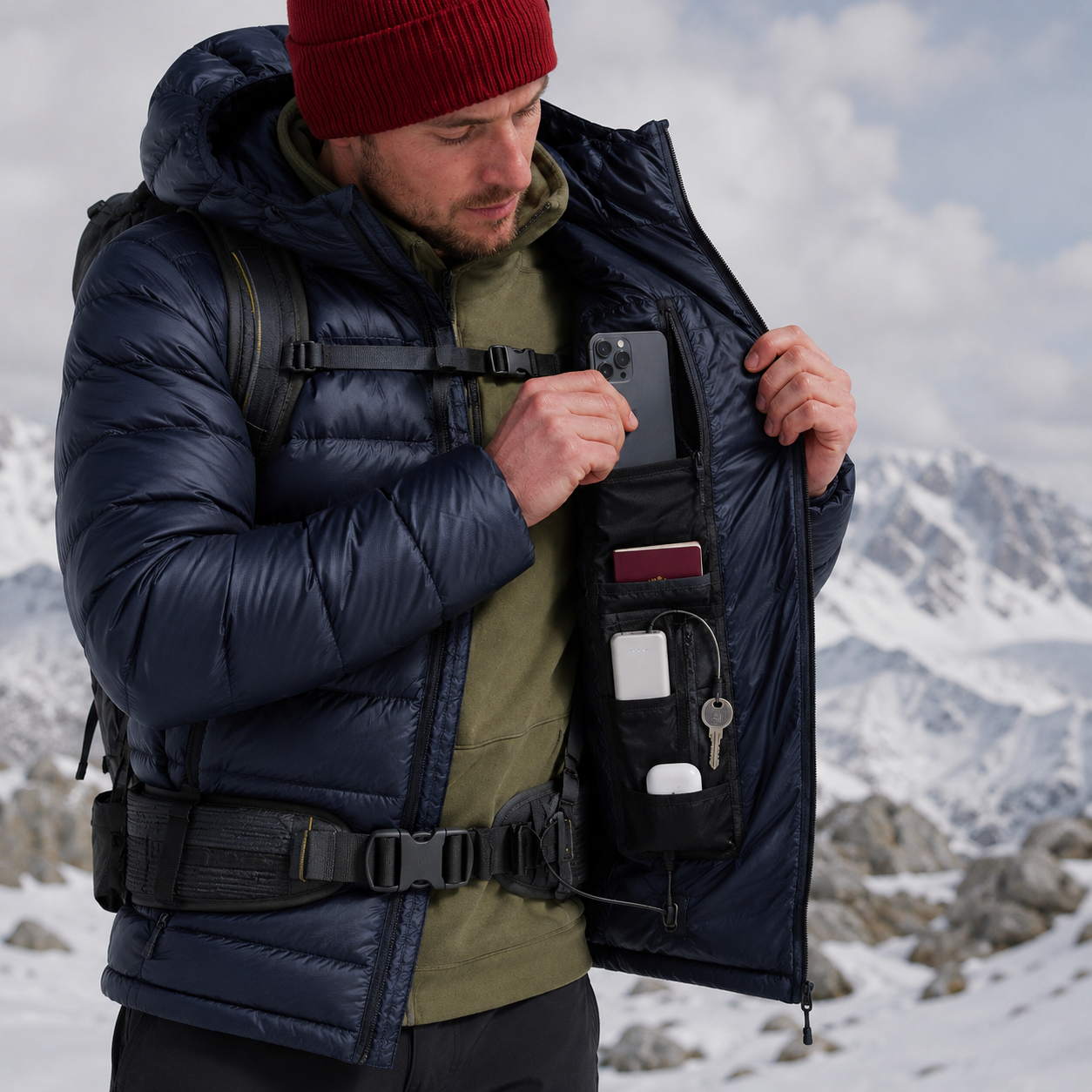 Elevated organized smart pocket system