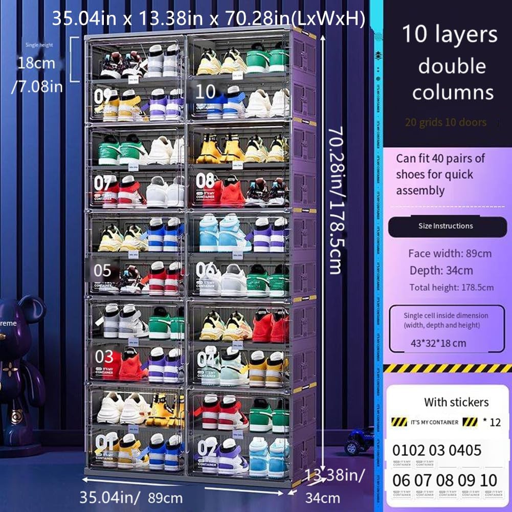 🥾Black Portable Shoe Dust-Free Organizer💖