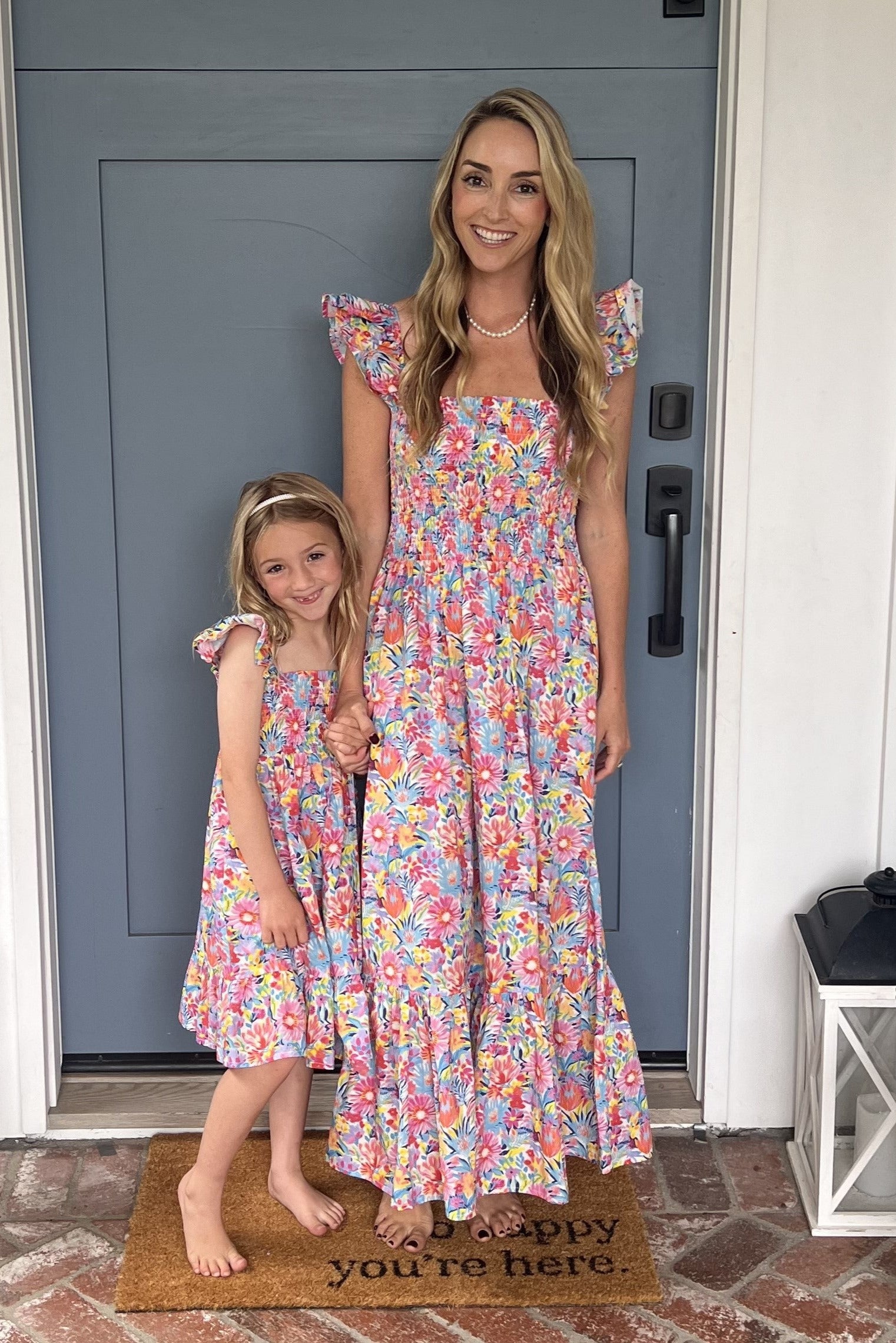 Mommy and Me Vacay Ready Smocked Top Child Size Dress