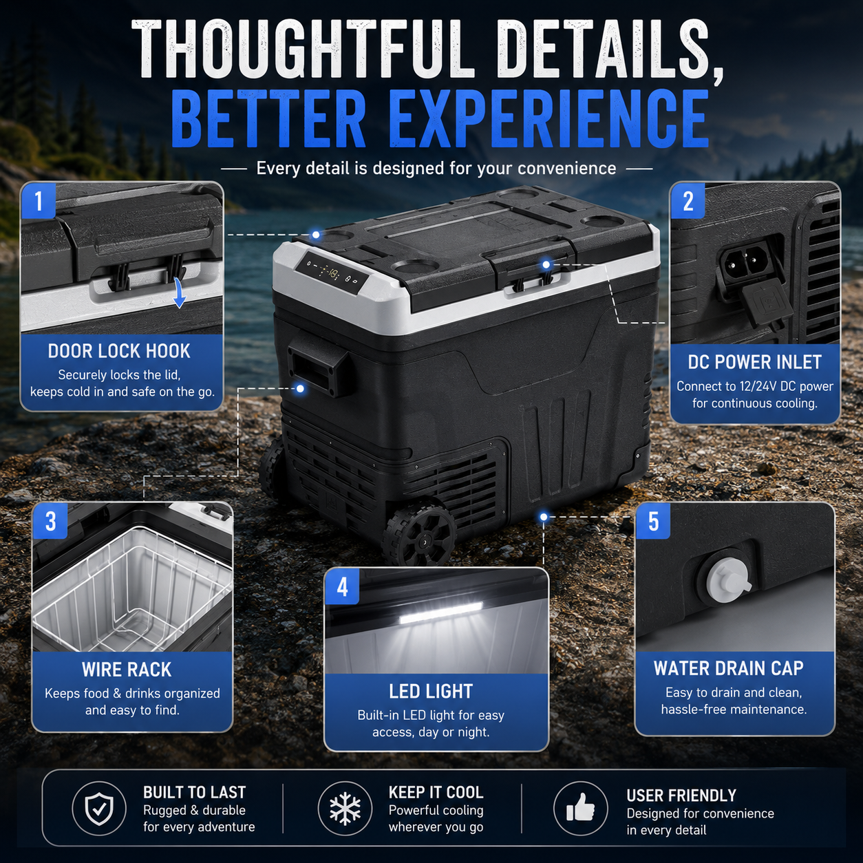 Euhomy portable car refrigerator product image 6