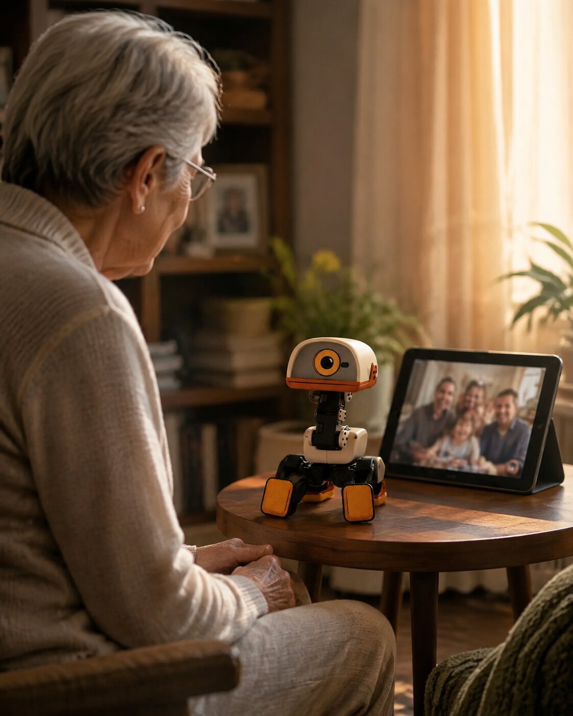 Microduck helps an older adult stay connected with family