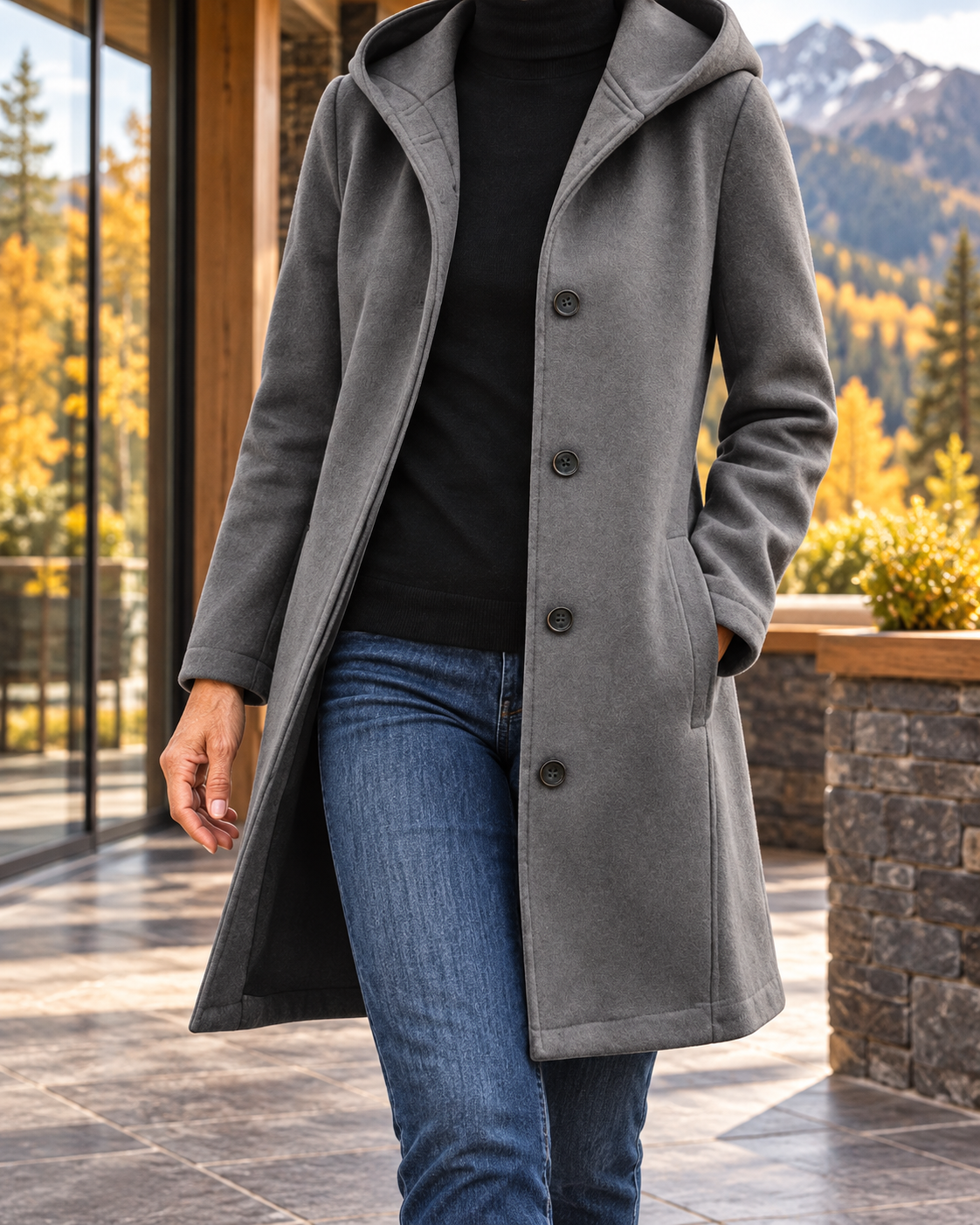 Women's Mountain Comfort Hooded Coat – Warm Relaxed Layer