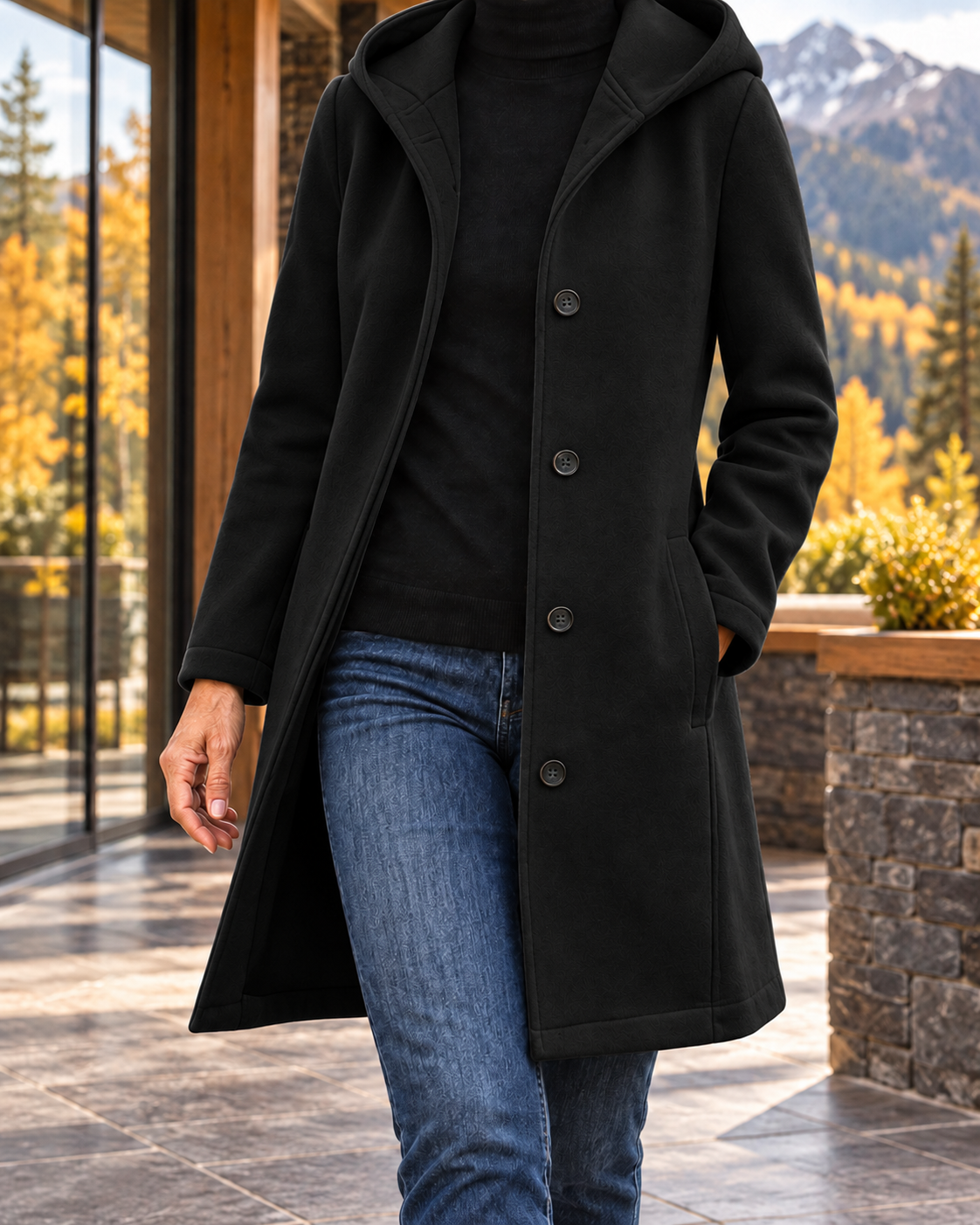 Women's Mountain Comfort Hooded Coat – Warm Relaxed Layer