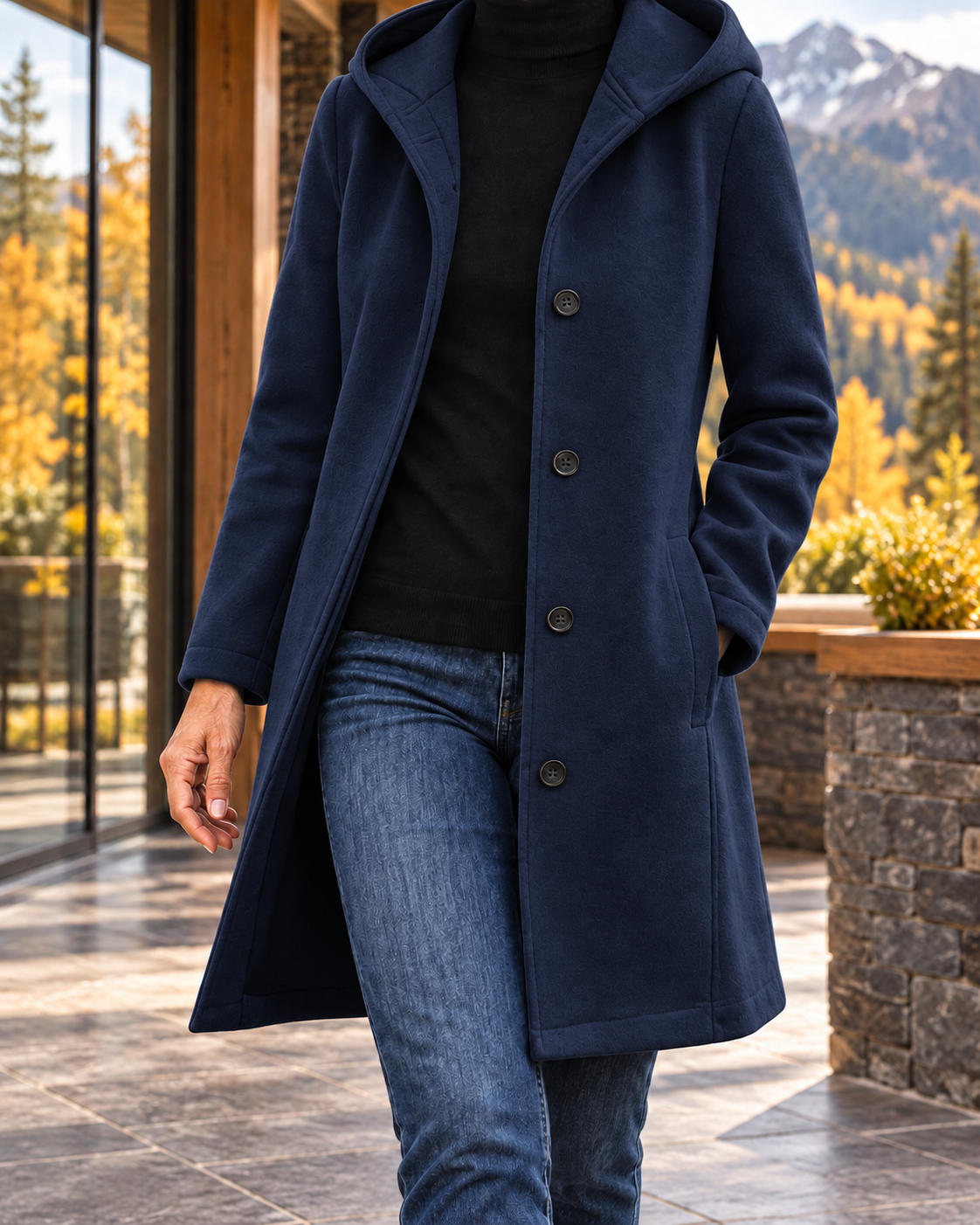 Women's Mountain Comfort Hooded Coat – Warm Relaxed Layer