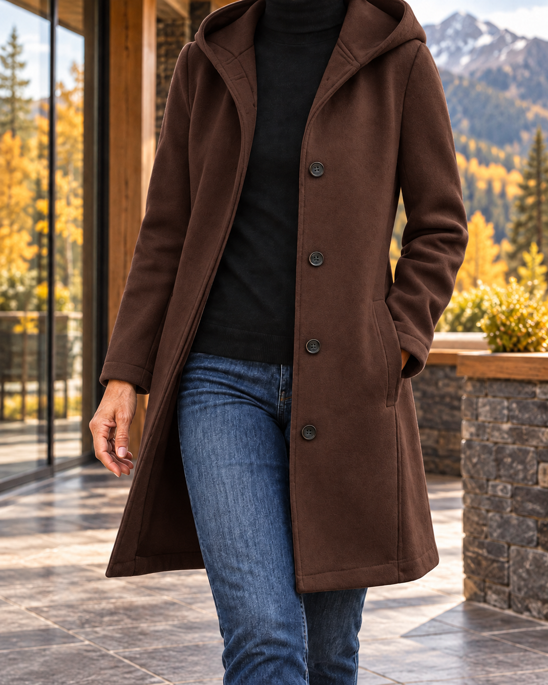 Women's Mountain Comfort Hooded Coat – Warm Relaxed Layer