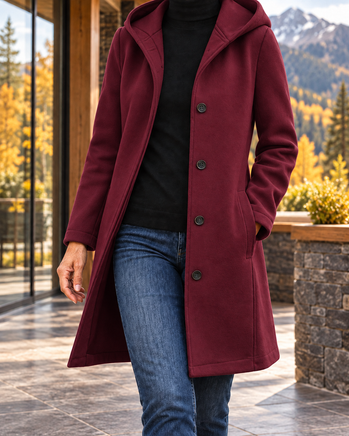 Women's Mountain Comfort Hooded Coat – Warm Relaxed Layer