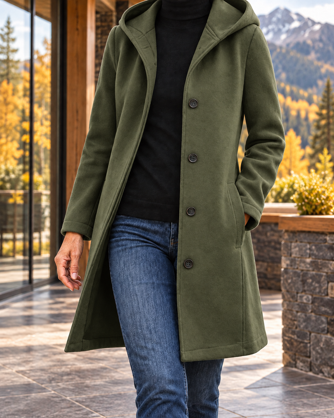Women's Mountain Comfort Hooded Coat – Warm Relaxed Layer