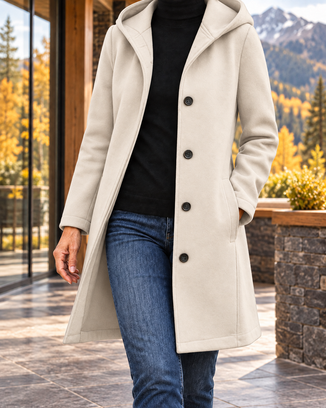 Women's Mountain Comfort Hooded Coat – Warm Relaxed Layer