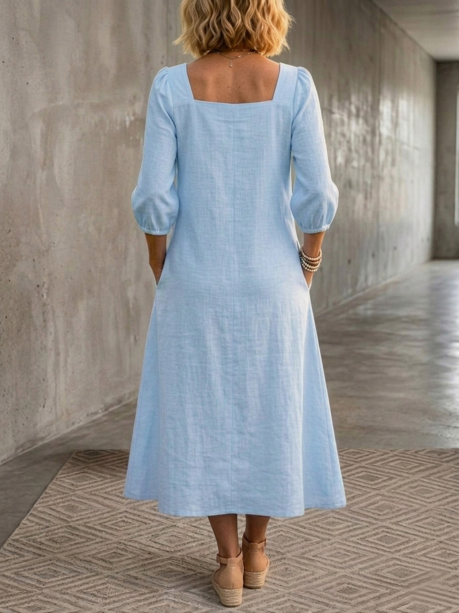 New Arrivals🔥Women's Bow Cotton Linen Dress