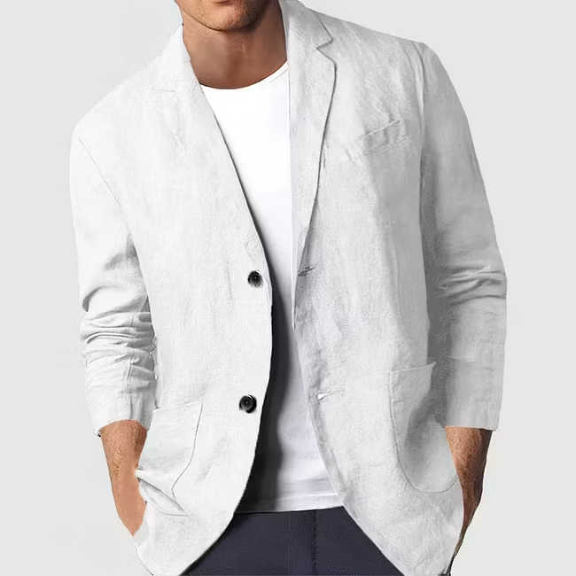 Men's Lightweight Linen-Blend Modern-Fit Blazer