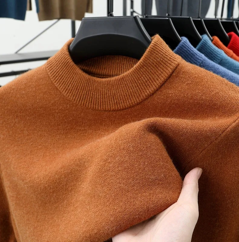 Men's Stand Collar Cashmere Four Seasons Casual Warm Sweater