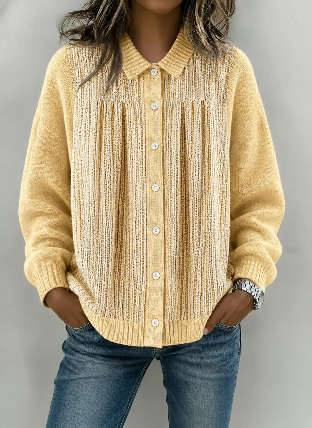 New Arrival🔥 Cozy Textured Knit Button Cardigan