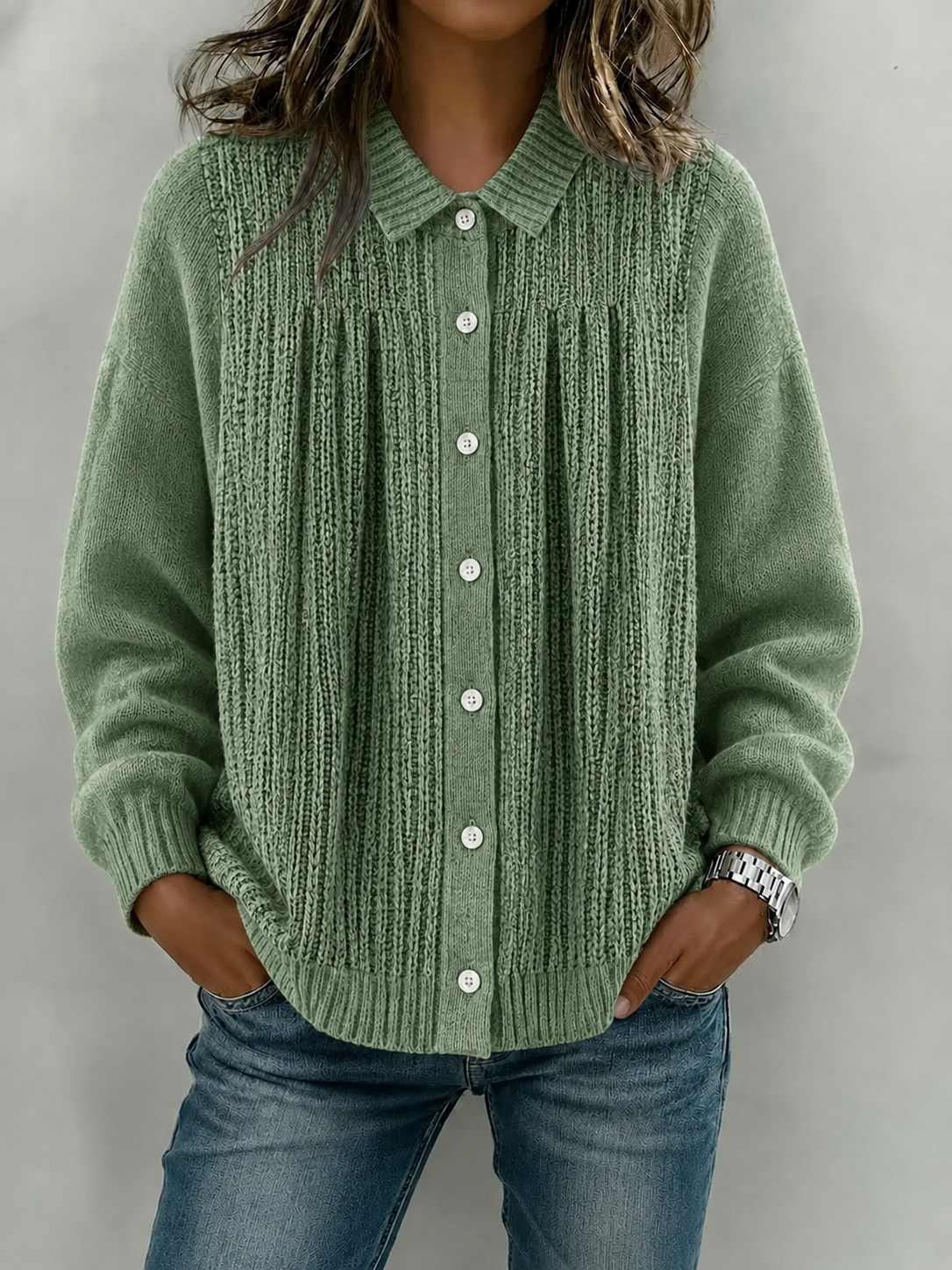 New Arrival🔥 Cozy Textured Knit Button Cardigan