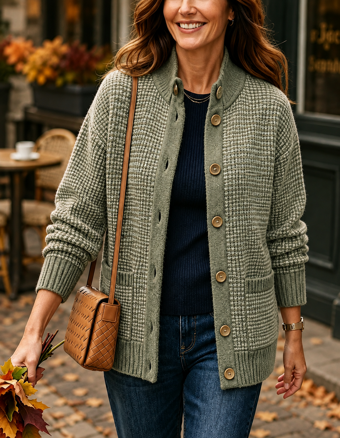 New Arrival🔥 Cozy Textured Knit Button Cardigan