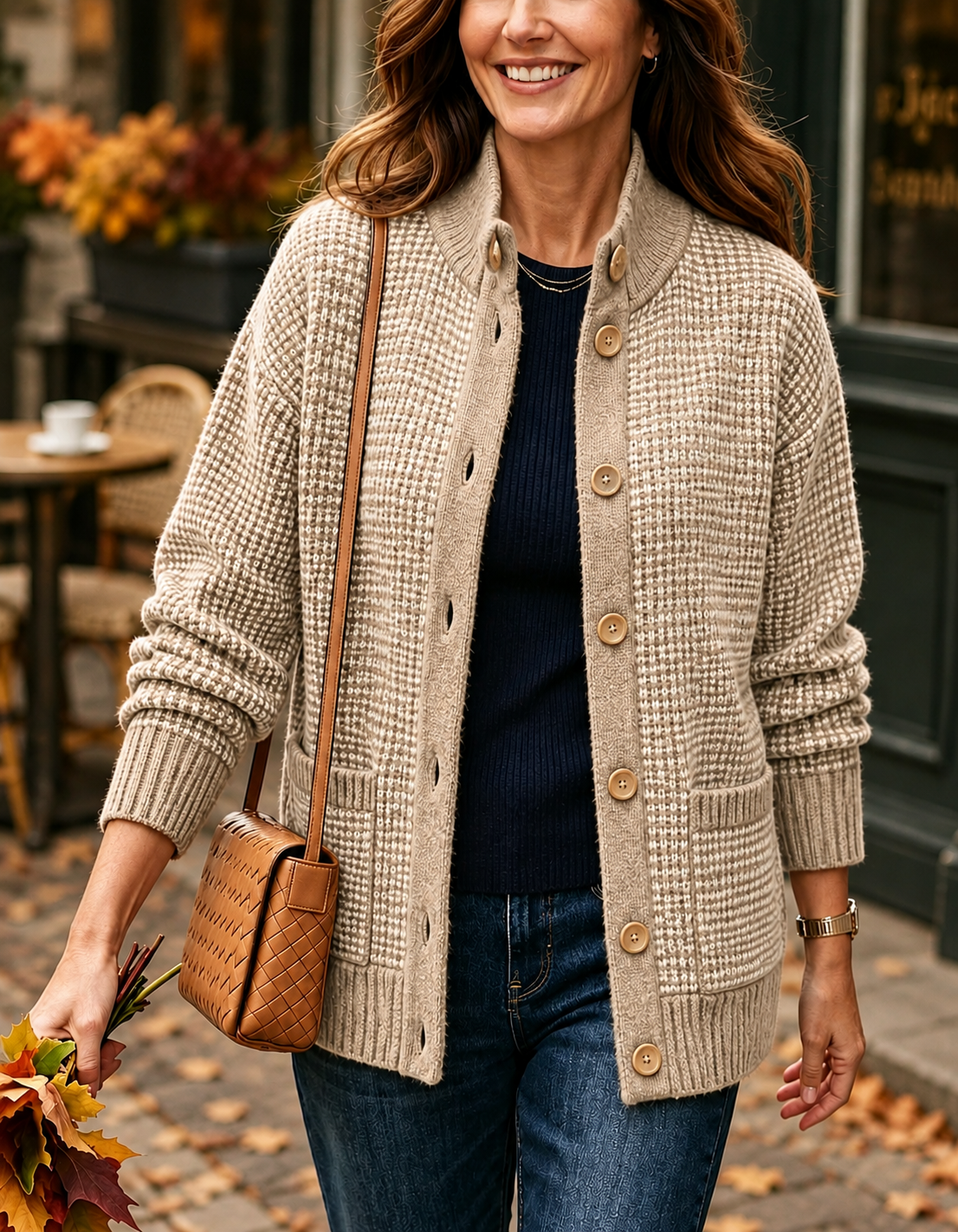 New Arrival🔥 Cozy Textured Knit Button Cardigan