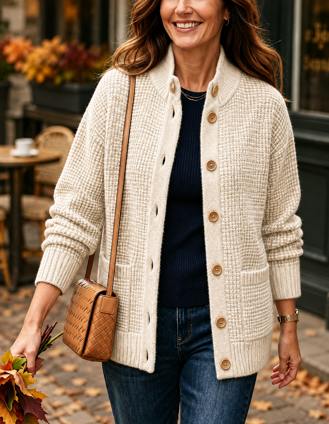 New Arrival🔥 Cozy Textured Knit Button Cardigan