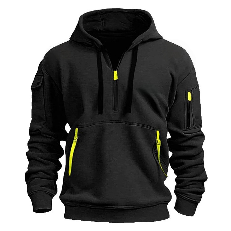 New Arrival🔥 Men's Zipper And Multi Pocket Sport Casual Sweatshirt