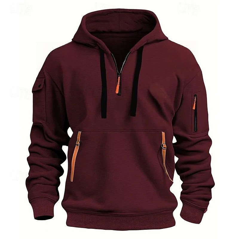 New Arrival🔥 Men's Zipper And Multi Pocket Sport Casual Sweatshirt