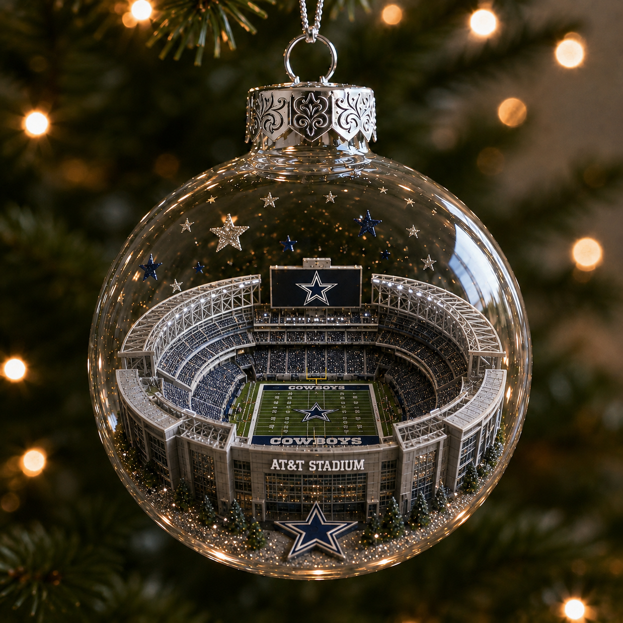 🏈 32-Team Football Stadium Light-Up Ornament