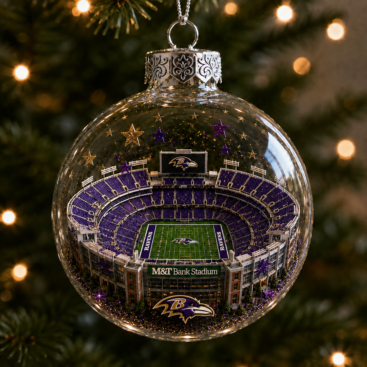 🏈 32-Team Football Stadium Light-Up Ornament