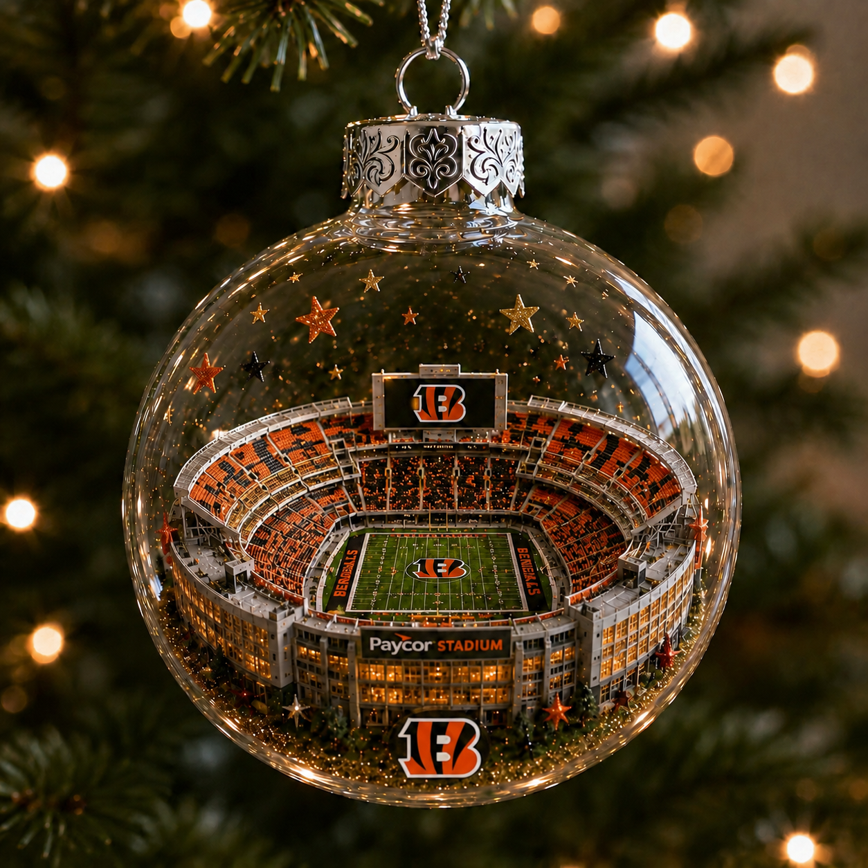 🏈 32-Team Football Stadium Light-Up Ornament