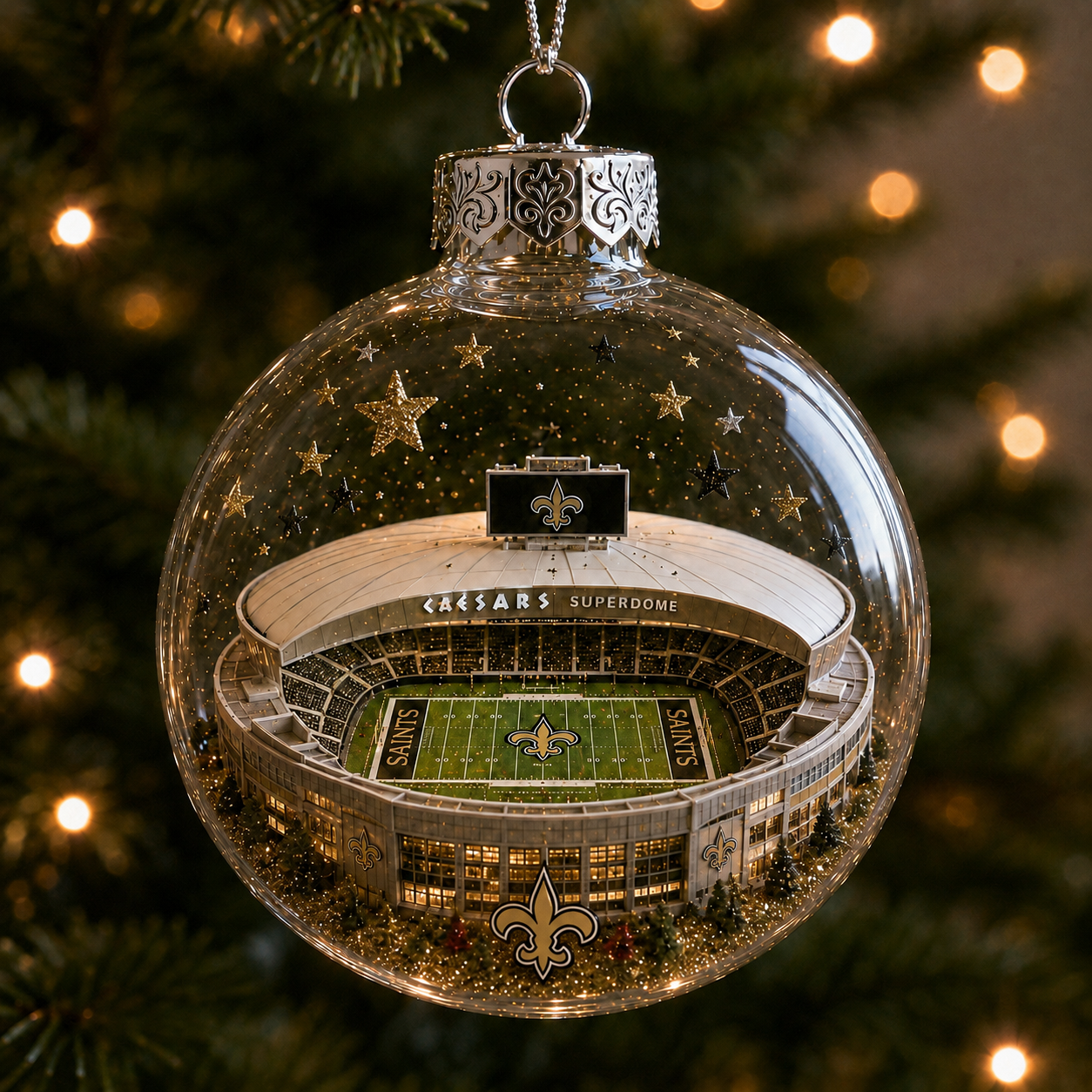 🏈 32-Team Football Stadium Light-Up Ornament